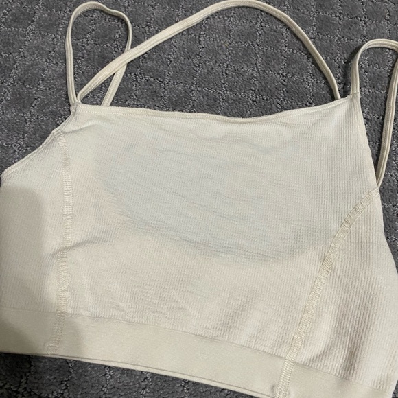 Out From Under Lucky Seamless Asymmetrical Bra Top NWT Size XS/S - Ivory - Picture 7 of 9